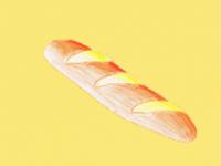 Die verschiedenen Formen des berühmten französischen Brotes Ein Baguette