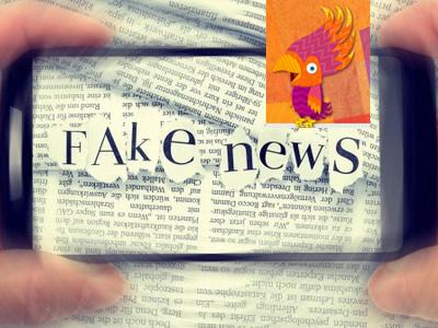 Zum Hörbeitrag bei Kakadu Zeitungsausschnitt Fake News